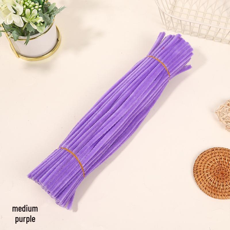 Velvet Chenille Stems: Mixed Color Macaron Twist Sticks