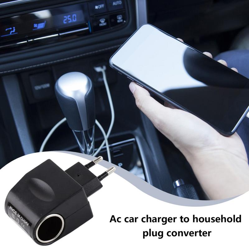 12 Volt Car Adapter Stable Lighter Converter With LED Indicator 220V To 12V Black Automotive Accessories AC To DC Car Adapter