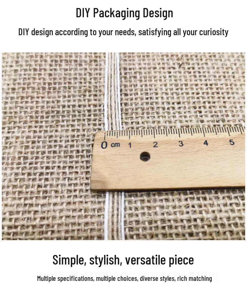 Decorative Hemp Webbing Bow Tie DIY Gift Packaging Rope