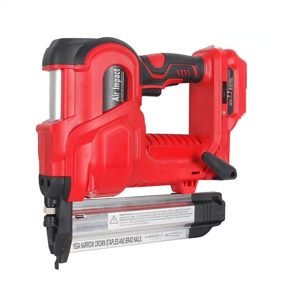 Straight/N-shape Nails Nailing Machine with 50mm 32mm Nails Rechargeable Portable Cordless Electric Nail Gun