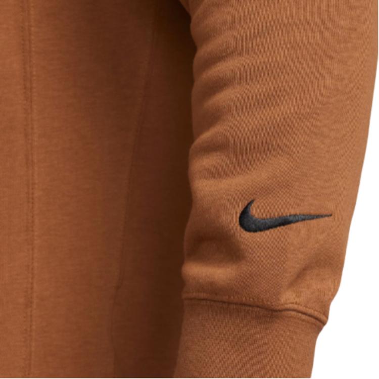 Nike Letter Round Neck Casual Long Sleeve Sweatshirt Men sweatshirt Brown HJ7032-299