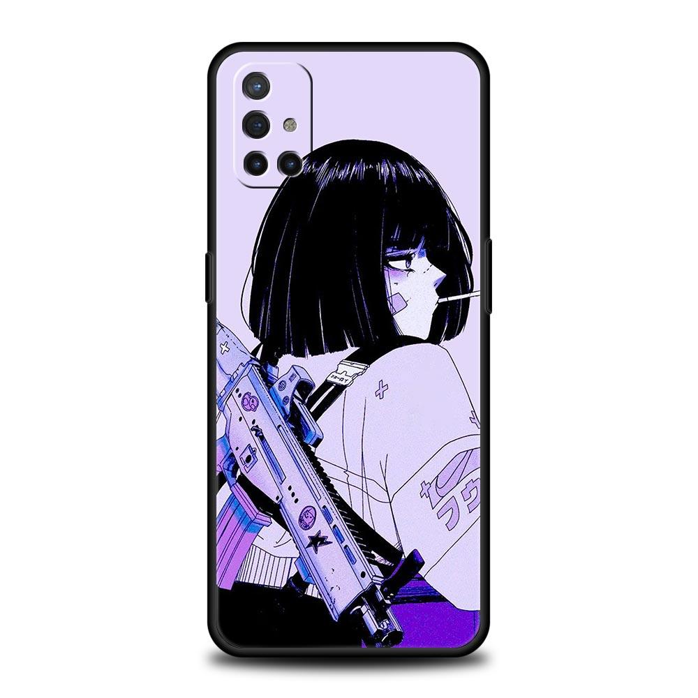 Japanese Style Anime Girl For OnePlus 10 Pro 9 8T 8 Nord N10 7 7T 9R Phone Case For 1+ Nord 2T CE 2 N100 N200 Z 5G Soft Cover
