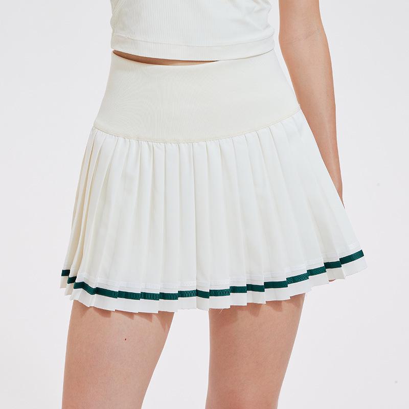 Damen Quick-Dry Tennis & Golf V-Ausschnitt Kleid mit Taschen - Anti-Exposure Fitness Rock Set
