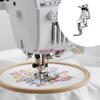 Sewing Machine Presser Foot Extended Base Designs Metal Builds Efficient Cloth Feeding Performances