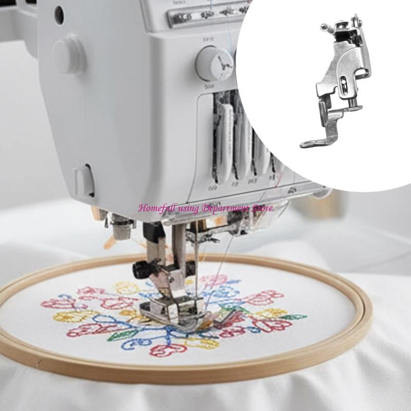 Sewing Machine Presser Foot Extended Base Designs Metal Builds Efficient Cloth Feeding Performances