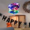 Halloween Colorful Laser Personalized Skull Glass Window Home Festival Decoration Stickers