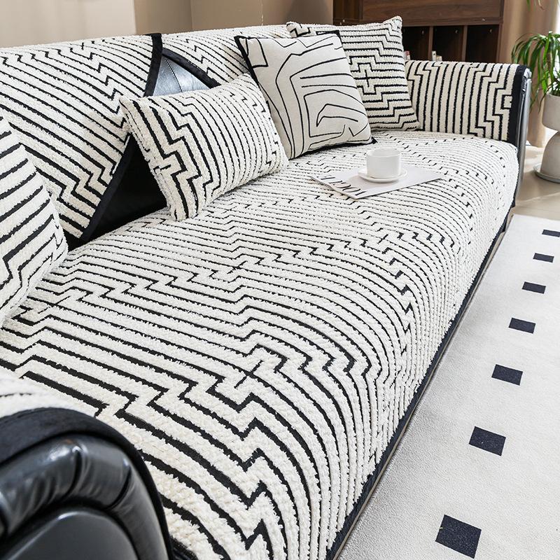 Premium Sense Simple Wind Sofa Cushion Universal In All Seasons New Sofa Seat Cushion Non-slip Cover Cover Cloth Towel
