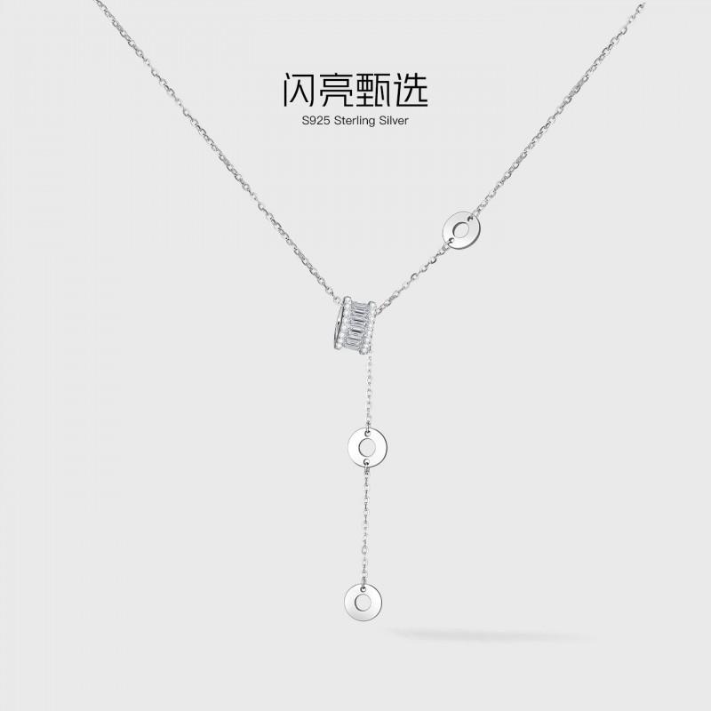 Classic Slender Waist Necklace Women Versatile High-end Light Luxury Small Design Tassel Clavicle Chain