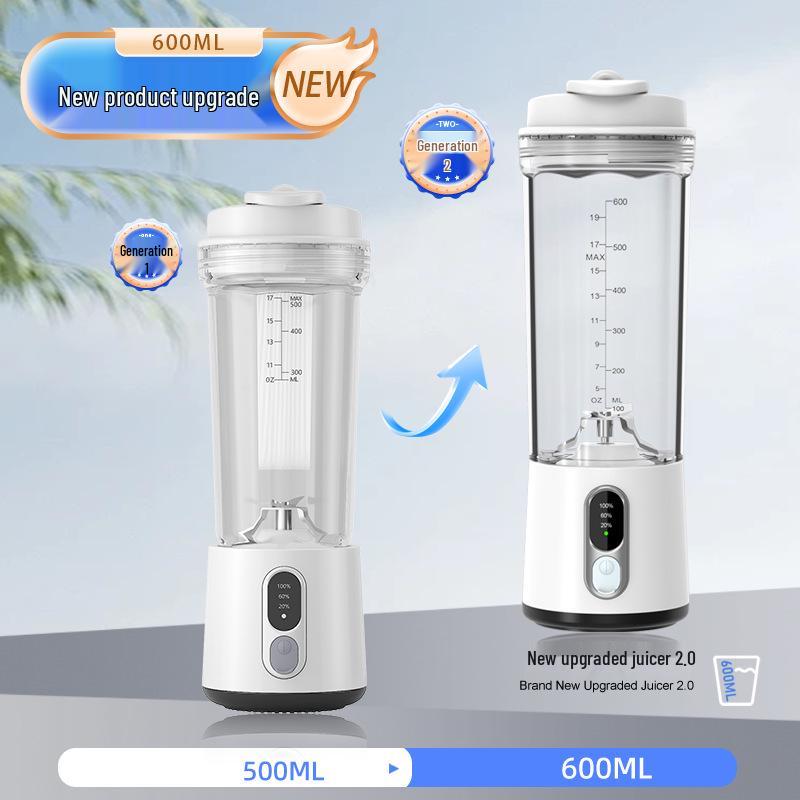 Portable Multifunctional Blender & Juicing Cup - 600ML Upgraded Ice Crushing Juicer