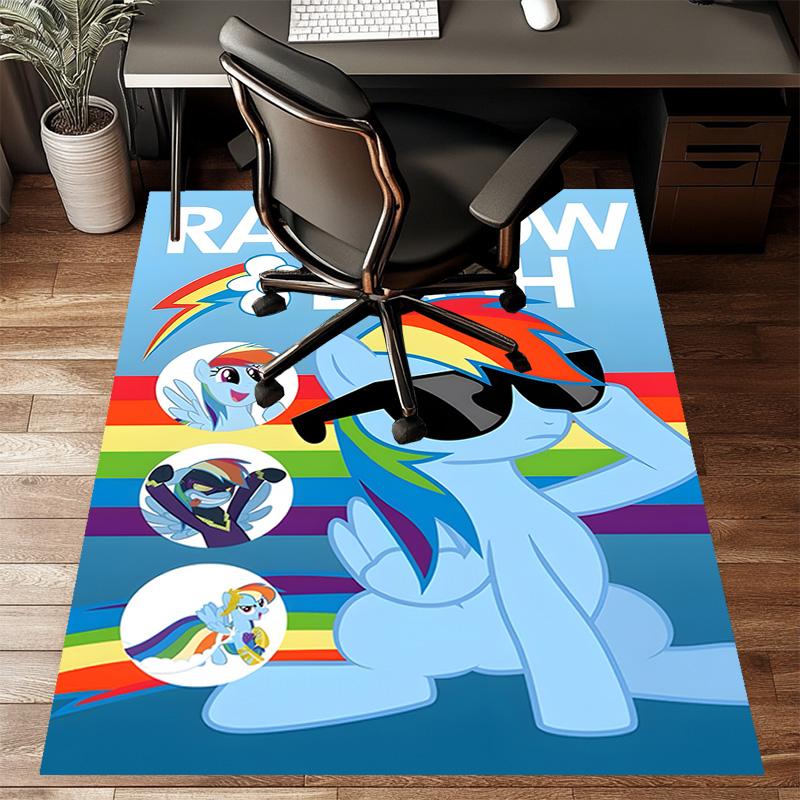 1pc My Little Pony7 Design Printed Area Rug Carpet for Bedroom Living Room Home Decor Rugs Mat Non Slip Mat Rug for Bedside