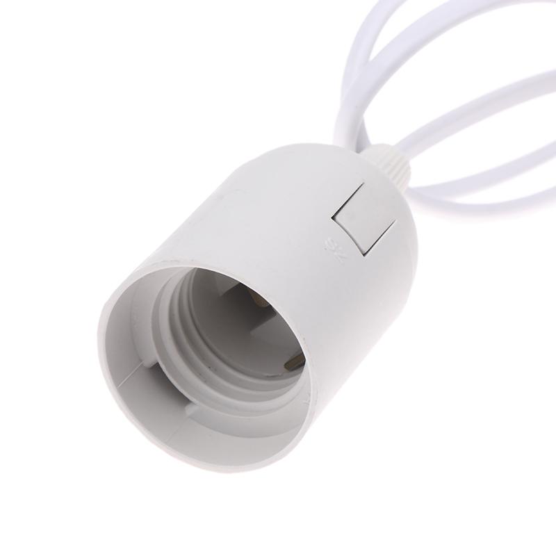 Eu Plug E27 Lamp Base Holder With On/Off Switch Power Cord Cables Hanging Pendant Led Light Fixture Lamp Bulb Socket Cord