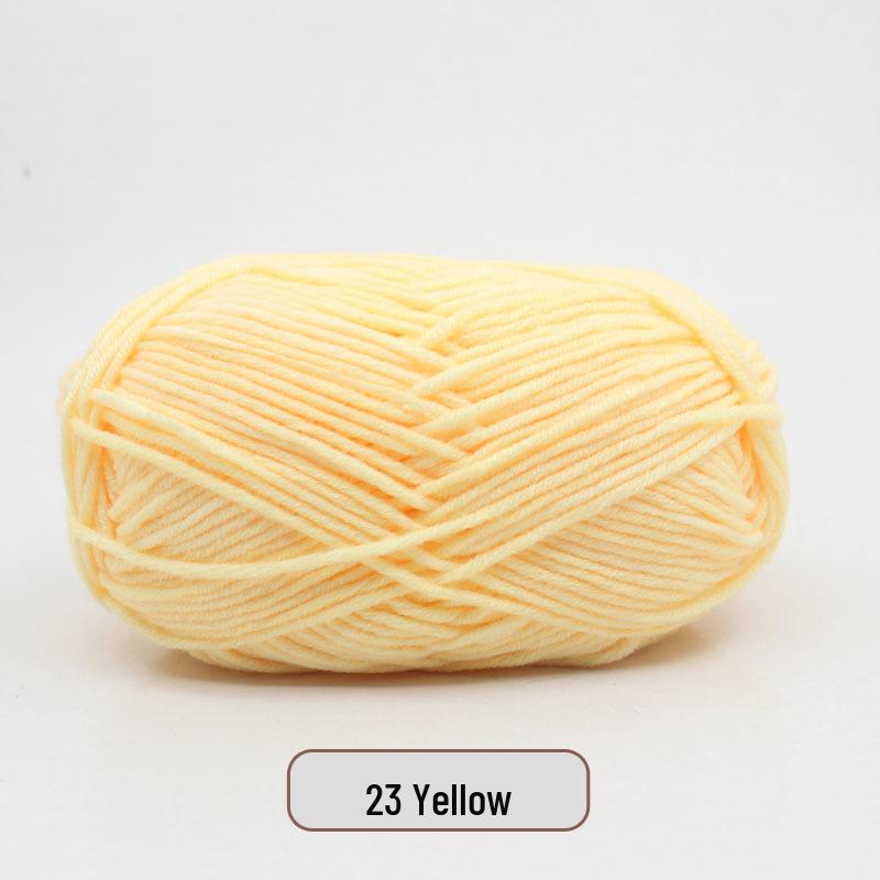 5-Strand Milk Cotton Yarn Scarf & Hand-Knitted Hat Yarn - Baby Soft, Medium Thickness, Free Shipping