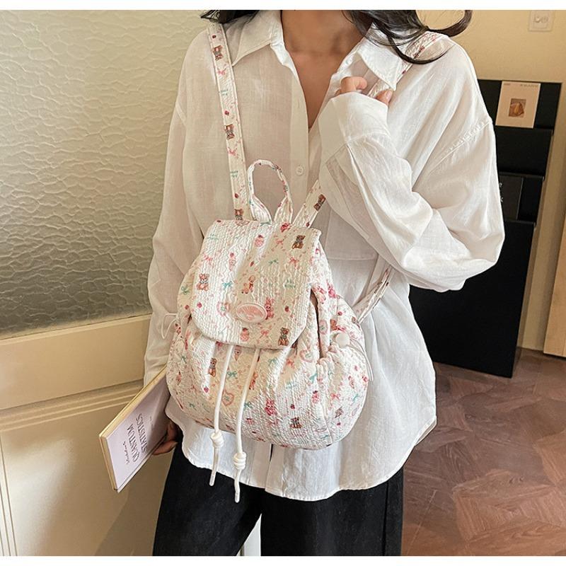 Japanese Cute Bear Backpack New Cartoon Animation Small Backpack Soft Cute Casual Girl Travel Bag