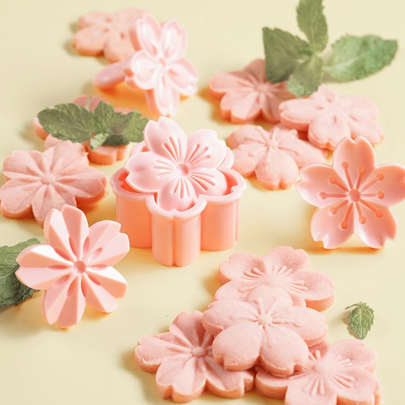 5 ks Formička na sušenky Sakura vykrajovátko na sušenky třešňový květ forma na sušenky a cukroví vykrajovátko růžový květ DIY květinová forma fondánové pekařské nářadí