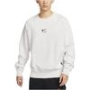 Nike Air Solid Color Crew Neck Fleece Lined Long Sleeved Casual Sweatshirt Men's Mountain Peak White FB7204-121