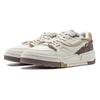 Li Ning 001 BTC Slip Resistant Abrasion Resistant Cushioning Support Low top Casual Shoes Women's White Umber AGCU036-6