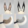 Handmade Plush Bunny Ear Headband Cosplay Accessory Amiya Blemishine Ark Characters Sweet Cartoon Hair Decoration