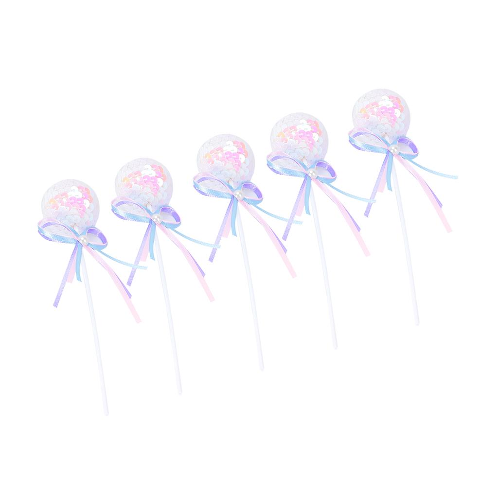 5 szt. Brokatowe Toppery na Babeczki, Urocza Dekoracja Tortu na Urodziny, Wesele, Dekoracja na Przyjęcie