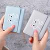 Women'S Wallet Cute Cat Short Wallet Small Genuine Leather Wallet Girls Purse Paper Clip Women'S Female Haop