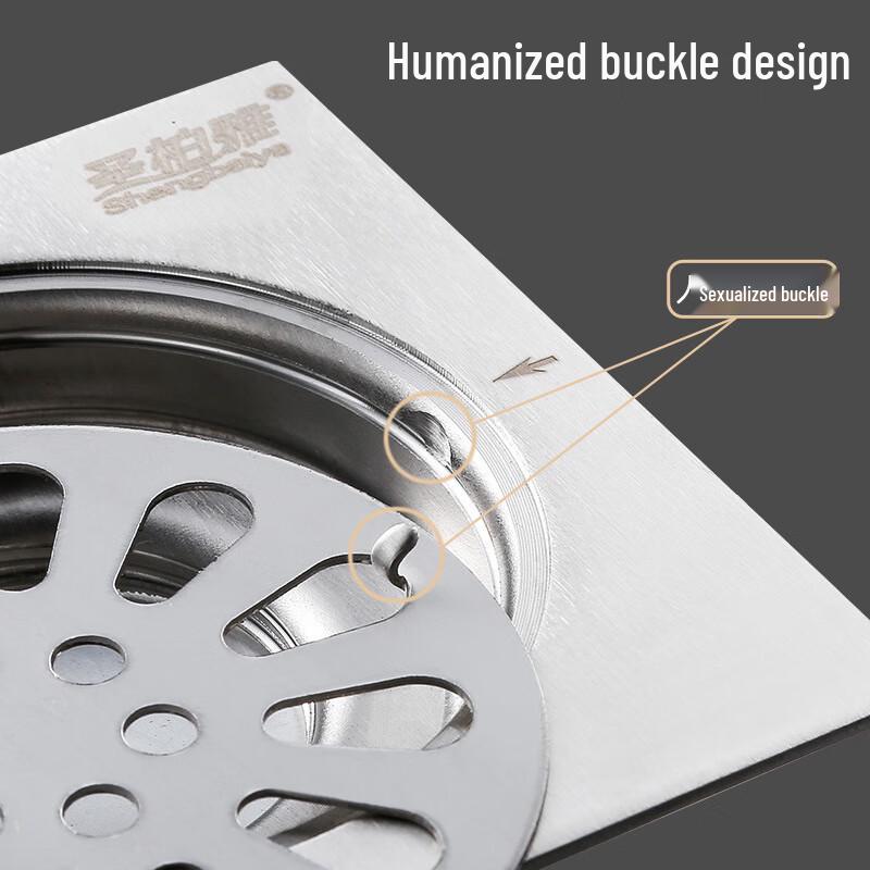 MDNG Hotel High-Flow Stainless Steel Floor Drain