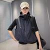 Women's Hooded Sleeveless Windbreaker Vest - Spring/Summer 2025 Sunscreen Casual Cardigan