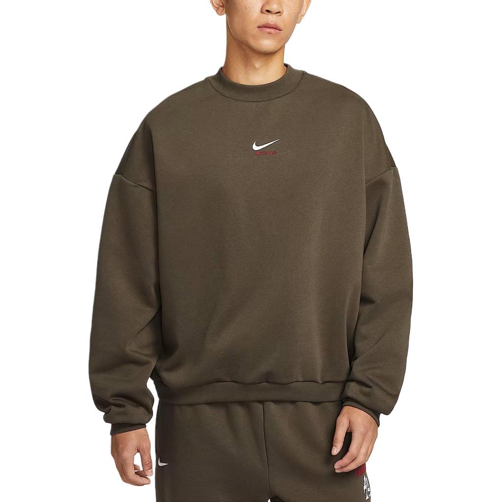 Nike Sportswear Men's Fleece Crew Neck Sweatshirt 'Medium Olive' IQ3819-212