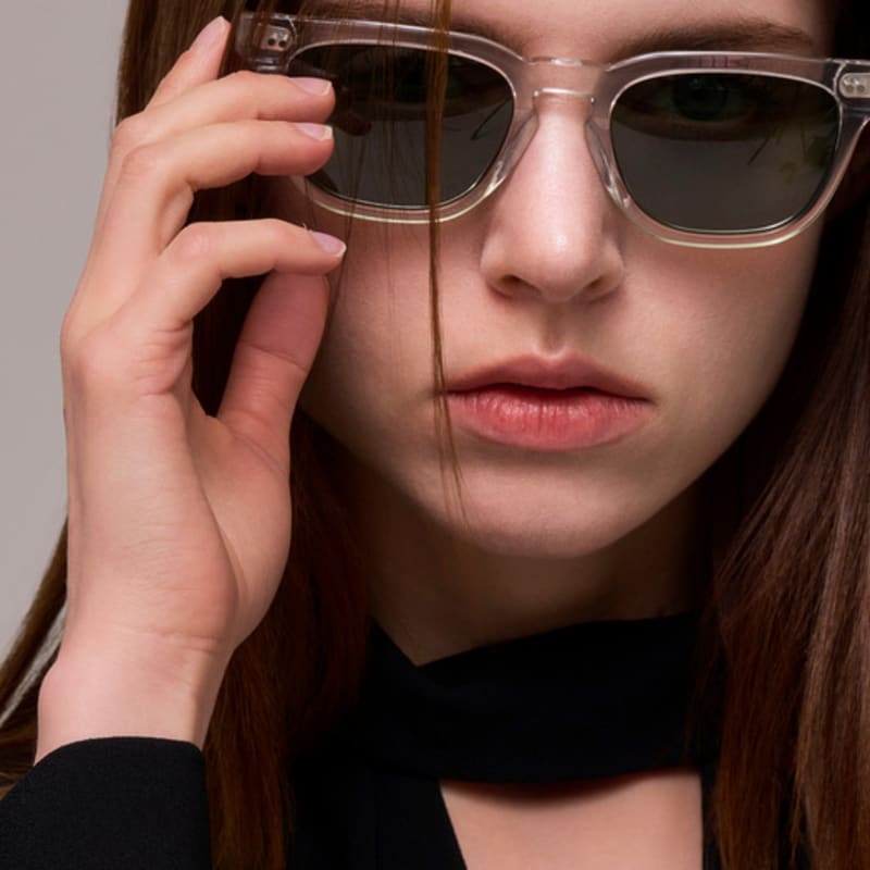 

Custom Delight Acetate Polarized Sunglasses PLUTOS Crystal free