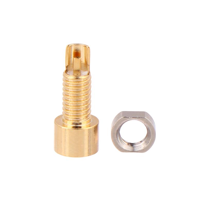1/2Pcs Universal Female Pin Socket MMCX Pure Copper Gold Plated Built-in Hreaded Nut Holder Headphone Plug