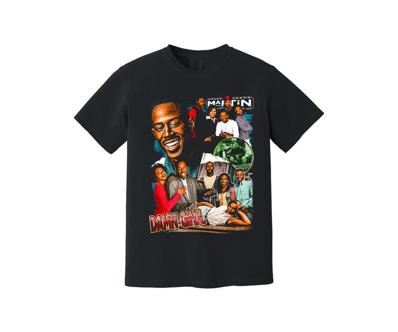 Martin Heavyweight Unisex T-Shirt - 90s Comedy Sitcom Tv, Gina, Tommy Lawrence, Cole XXL