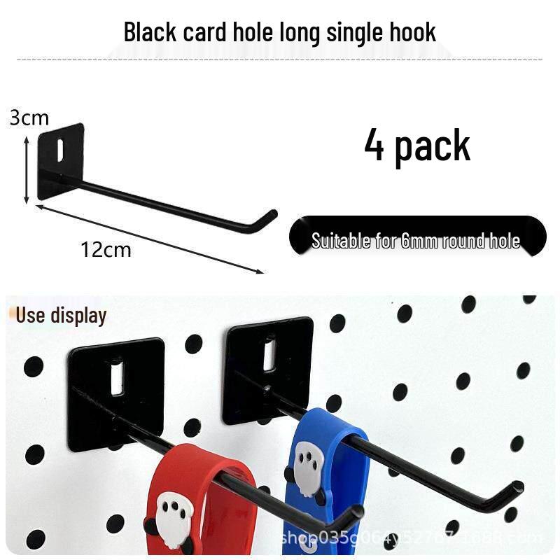 Pegboard Wall Organizer with Hooks - No-Drill Storage Rack for Entryway or Study Room.