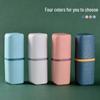 Portable Travel Toothbrush & Mouthwash Cup Set - Simple Household Storage for Couples