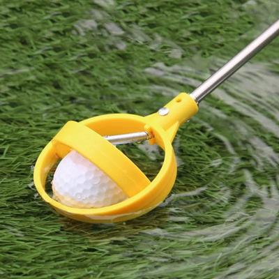 Herramientas para recoger pelotas de golf Recogedor telescópico de pelotas de golf Ayudas para el entrenamiento de golf Pala de bloqueo automático Recogedora de pelotas de golf