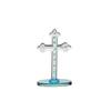 Crystal Cross Figurine for Home Decor, Table Top, Car , Gift Item, Religious Showpiece – Transparent Glass, Elegant Design, Spiritual Decoration
