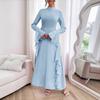 Elegant and Stylish Round-neck Dress for Women's Spring and Summer