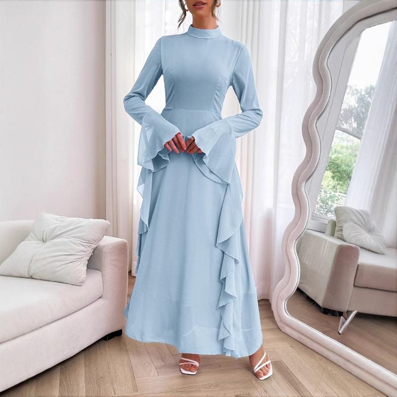 Elegant and Stylish Round-neck Dress for Women's Spring and Summer