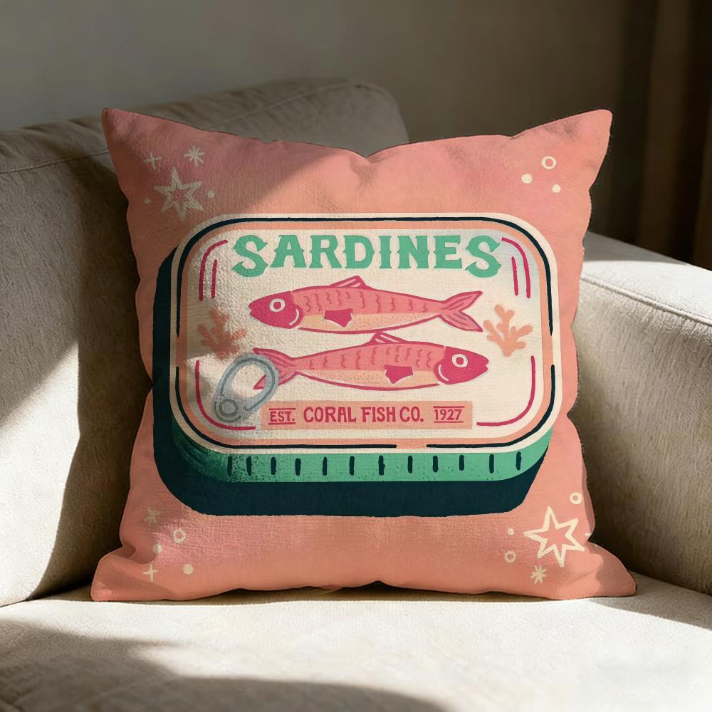 Coastal Charm Pillow Case Linen Pillow Covers Cover For Couch Living Room Bench Patio Floor Linen Home Decor