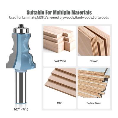 Bearing Oblique Bottle Knife Flower Line Armrest Knife, Stair Armrest Lace Knife Solid Wood Cabinet Line 1/2 Handle Knife