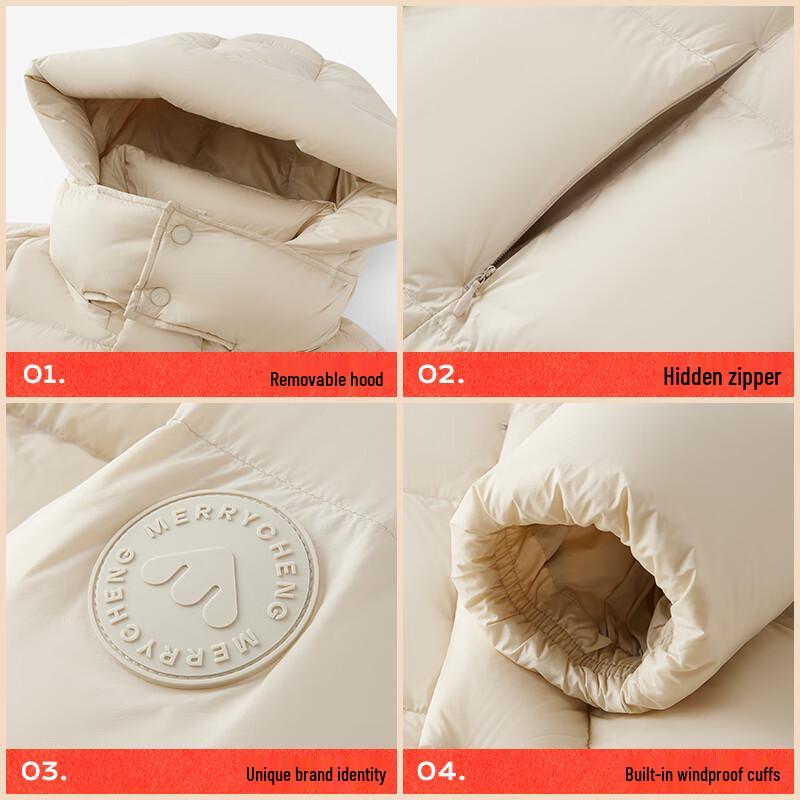 Meilicheng Long 90% Goose Down Puffer Jacket