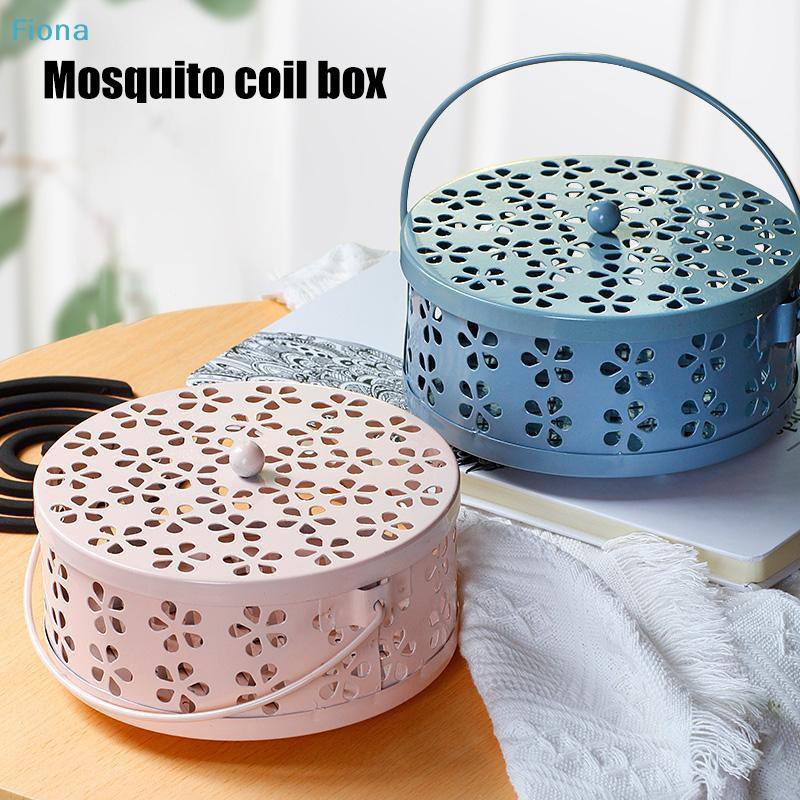 Portable Mosquito Coil Tray Holder Home Insect Repellent Anti-fire Sandalwood Incense Burner Box Anti-Mosquito Supplies 1PC