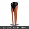 Contemporary Abstract Leather Torch Flower Vase Ornament for Home Decor
