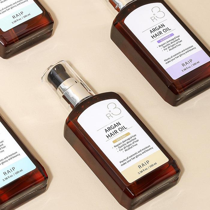 RAIP R3 Ulei de Argan Esență de Păr #Fără Parfum (1+1) 100ml*2EA