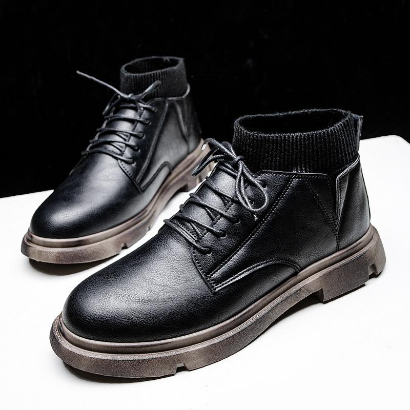 

Мода hot9 Зимние ботинки Носки Mouth Locomotive Мужская обувь Повседневная удобная мужская обувь Модная мужская спортивная обувь мужские кроссовки 39 чёрный