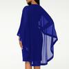 Dress Mesh Stitching Slim-fit Polyester Women Fashion Cape Dress for Banquet