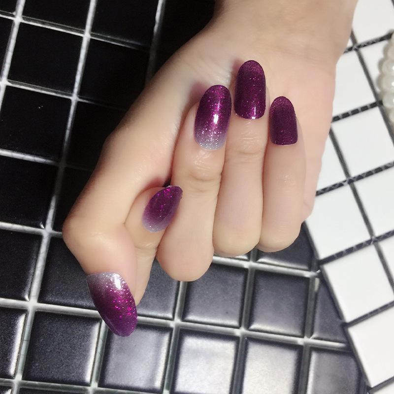 Verlaufs Gänseblümchen Nagelsticker Vollsticker 3D Nagelkunst Sticker Wasserdichter Nagelsticker Vollsticker