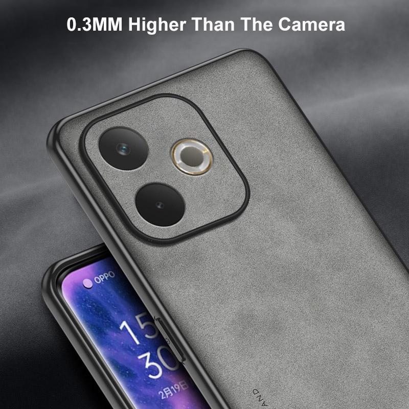 For OPPO A5 Pro 5G Case Luxury PU Leather Phone Case For OPPO A1 A2 A3 Pro A1X A2X A3X Back Cover Matte Silicone Full Protection