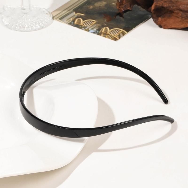 Pack Of 6 NonSlip Hairband With Grip Design Lightweight Plastic Resin Headbands For Women Girls Kids Multi Color Set