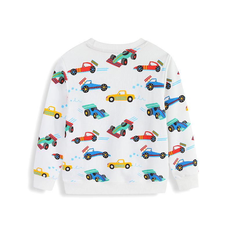2026 Spring/Autumn Boys' Cotton Round Neck Pullover Hoodie