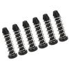 100Pcs 18.6mm Heatsink Mount Pin Round Head Plastic Cooler Mount Clip Black Heatsink Mount Clip Electronic Components