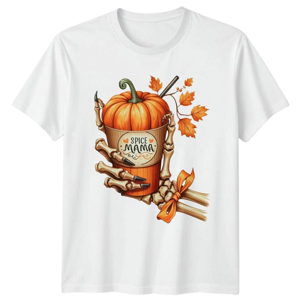 Spice Mama Unisexs TShirt Pumpkin Spice Coffee Halloween Gift For Her S