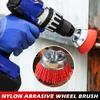 Nylon Polishing Brush Set Abrasive Cleaning Brush Metal Surface Rust And Paint Removal Restoration Polishing Brush Attachments